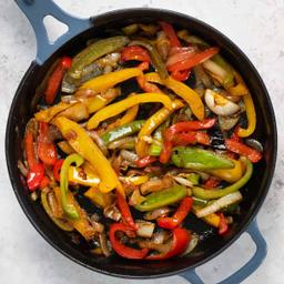 Sautéed onions and peppers